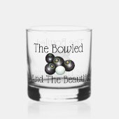 gazon kommen gebogen en de mooie, whisky glas (Achterkant)