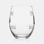 gazon kommen gebogen en de mooie, wijnglas zonder voet (Links)