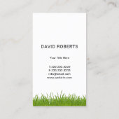 Gazon & Landscaping Service Grass Heart Barn Wood Visitekaartje (Achterkant)