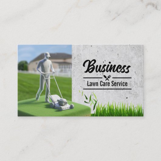 Gazon & Landscaping Service Professioneel maaien Visitekaartje (Voorkant)