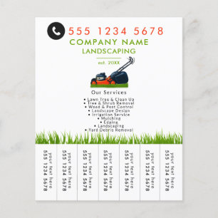 Gazon Maaien Landschapsarchitectuur Tuin Scheur St Flyer