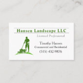 gazon maaien tuin service visitekaartje (Voorkant)