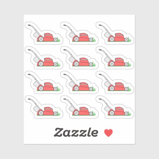 gazon maaien werf werkherinnering bujo planner sticker (Vel)