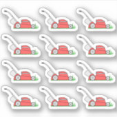 gazon maaien werf werkherinnering bujo planner sticker (Voorkant)