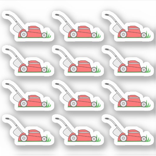 gazon maaien werf werkherinnering bujo planner sticker (Voorkant)