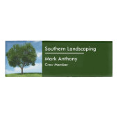 Gazon of landschapsarchitectuur eenvoudig ontwerp naambadge (Voorkant)