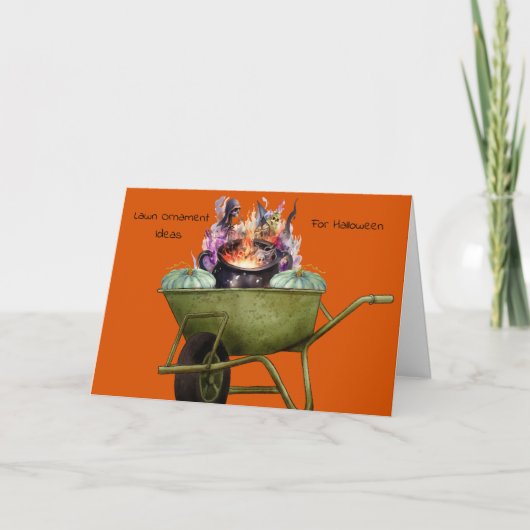 Gazon Ornament Ideeën voor Halloween Kaart (Voorkant)