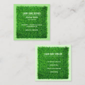 Gazon service tuin Groen Gras Landschapsarchitectu Vierkante Visitekaartje (Voorkant / Achterkant)