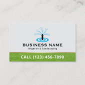 gazon sprinkler irrigatiesysteem landschapsarchite visitekaartje (Voorkant)