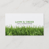 Gazon/Tuinservice Groen gras QR-code & socials Visitekaartje (Voorkant)