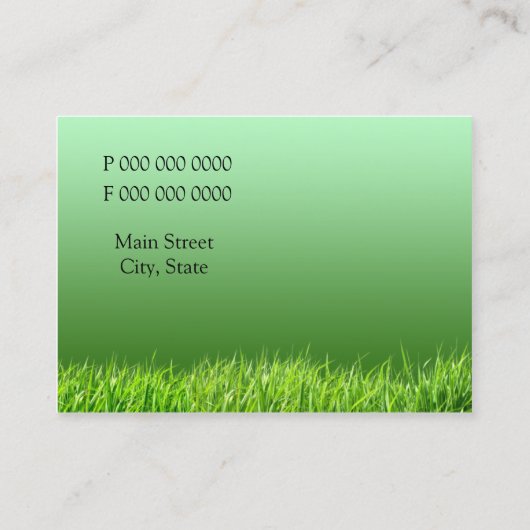 gazon visitekaartje (Achterkant)