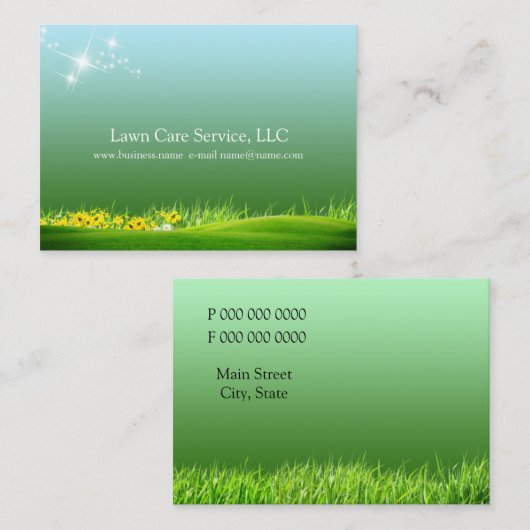 gazon visitekaartje (Voorkant / Achterkant)