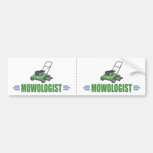 Gazon Yard Maaien, Grasmaaien, Landschapsarchitect Bumpersticker (Voorkant)