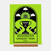 gazoncroquet acryl bord (Voorkant)