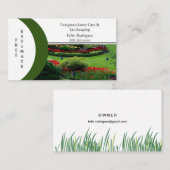 Gazonfoto naam op Front Landscaping Visitekaartje (Voorkant / Achterkant)