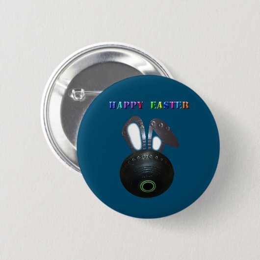 Gazonkom Paashaas, 6 cm Ronde Badge Ronde Button 5,7 Cm (Voorkant /achterkant)