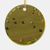 Gazonkommen 2024 gouden munt, keramisch ornament (Voorkant)