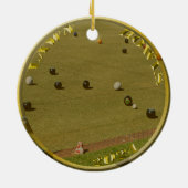Gazonkommen 2024 gouden munt, keramisch ornament (Achterkant)