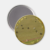 Gazonkommen 2024 gouden munt, magneet (Voorkant / Achterkant)