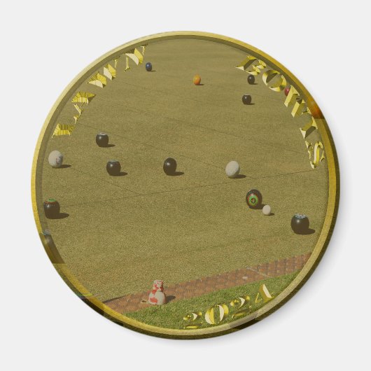 Gazonkommen 2024 gouden munt, magneet (Voorkant)