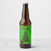 Gazonkommen Kerstboom, etiket van de bierfles (Voorkant)
