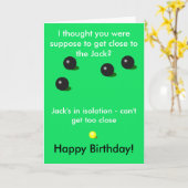 Gazonkommen, Korte mat kommen Verjaardagskaart Kaart (Gele Bloem)