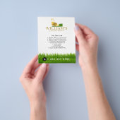 Gazonmaaibedrijven, Lawn Care Gold Logo Flyer (Hand)