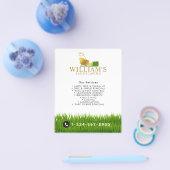Gazonmaaibedrijven, Lawn Care Gold Logo Flyer (Enkel)