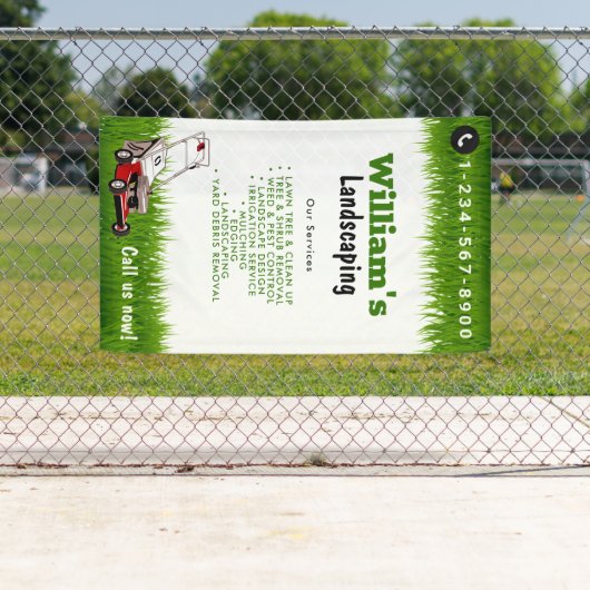 Gazonmaaien Snijdende Diensten, Gazon Verzorging Spandoek (Insitu)