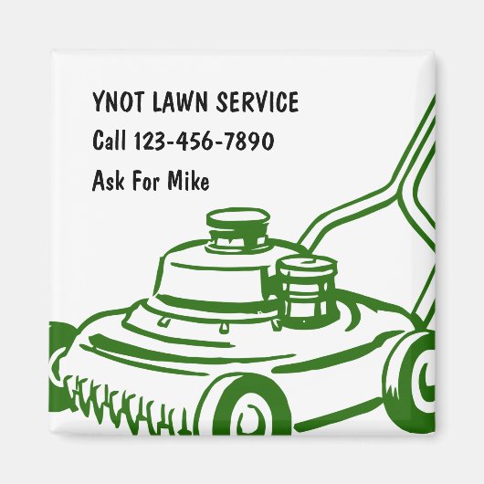 Gazonmaaiende zakelijke magneten (Voorkant)