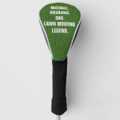 Gazonmaaier Legende Grappig Gepersonaliseerd Golfheadcover (Voorkant)