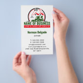 Gazonmaaier Rood Groen Landschapsdiensten Flyer (Hand)