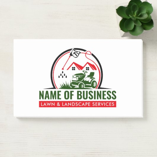 Gazonmaaier Rood Groen Landschapsdiensten Post-it® Notes (Kantoor)