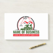 Gazonmaaier Rood Groen Landschapsdiensten Post-it® Notes (Op bureau)