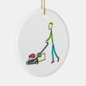 Gazonmaaier Stickman Keramisch Ornament (Rechts)