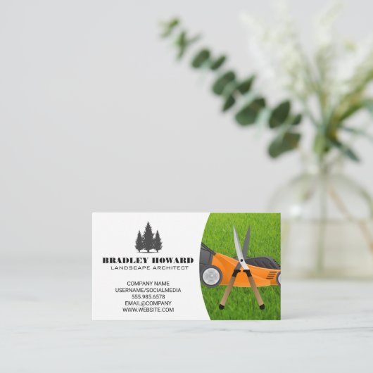 Gazonmaaier | Tuinscharen | Gras Visitekaartje (Staand voorkant)