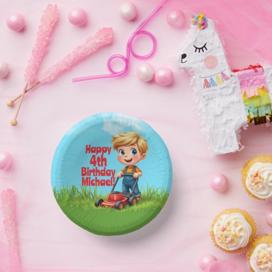 Gazonmaaier Verjaardag Papier Borden Bowl Papieren Kommen (Feest)