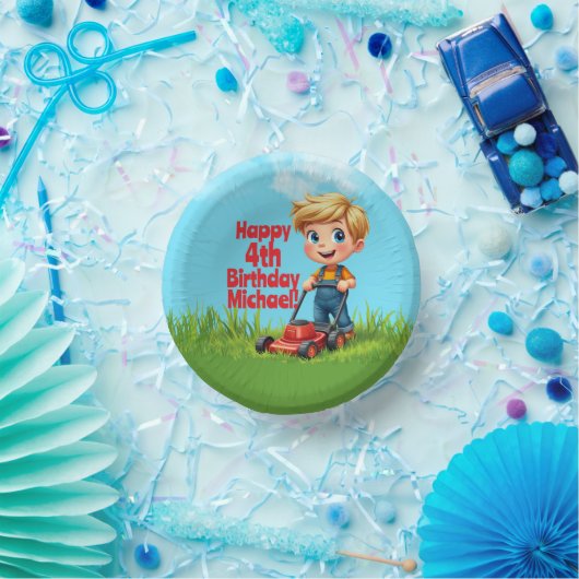 Gazonmaaier Verjaardag Papier Borden Bowl Papieren Kommen (Feest)