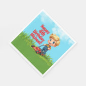 Gazonmaaier Verjaardagsfeest servetten (Hoek)