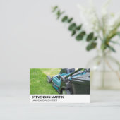 Gazonmaaier Zakelijke Kaart Visitekaartje (Staand voorkant)