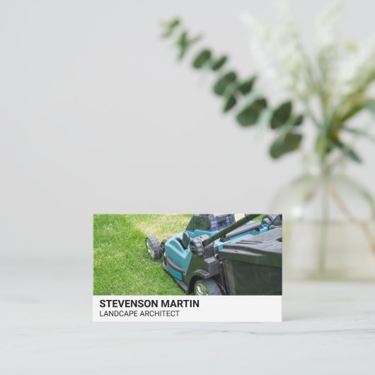 Gazonmaaier Zakelijke Kaart Visitekaartje (Staand voorkant)