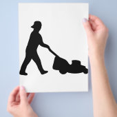 gazonmaaipictogram flyer (Hand)