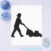 gazonmaaipictogram flyer (Enkel)