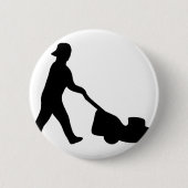 gazonmaaipictogram ronde button 5,7 cm (Voorkant)