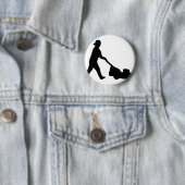 gazonmaaipictogram ronde button 5,7 cm (In situ)