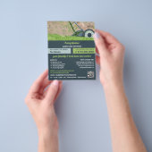 Gazonmaaiwerk, diensten voor gazonverzorging flyer (Hand)