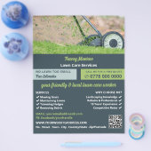 Gazonmaaiwerk, diensten voor gazonverzorging flyer (Enkel)