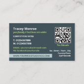 Gazonmaaiwerk, diensten voor gazonverzorging visitekaartje (Achterkant)