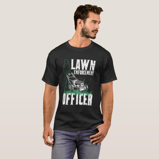 Gazonmaaiwerk Trimmer Arbeider Gardener Landschap T-shirt (Voorkant volledig)