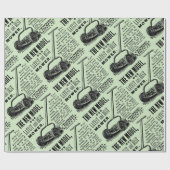  gazonmoweradvertentie cadeaupapier (Vlak)